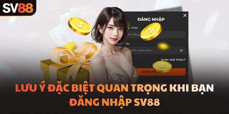 Lưu ý đặc biệt quan trọng khi bạn đăng nhập SV88